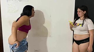 Stepson Cums In Panties From Fingers And Dildo Play.