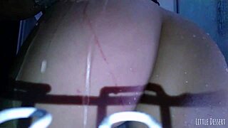 Is that sexy Latina spanking her ass in the shower?