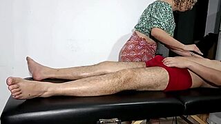 Did He Convince The Masseur To Give A Blowjob And Ride?