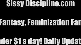 i want you to try on this sissy outfit for some femdom humiliation and bdsm fun