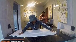 sexy african college roommates caught scissoring on hidden camera