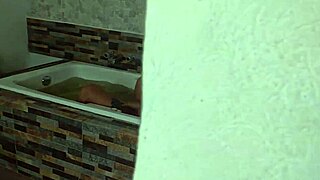 Spying on Dana and Luna masturbating in the bath?