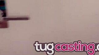 during a casting call, kate kennedy gets shocked by a quickie tug on her cock.