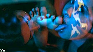 These Horny Sluts Worship My Feet So Intensely