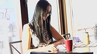 Nerdy teen drilled hard?