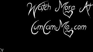 hot big ass rides water bottle in webcam anal session