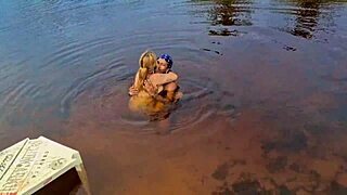 Adventurous couple caught in mangrove area