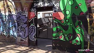 german scout picks up petite teen natascha on the street for a subtle casting chat leading to her first outdoor encounter