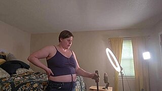 getting ready & filming giantess video bts - clara crisp milf bbw fetish