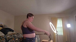 getting ready & filming giantess video bts - clara crisp milf bbw fetish