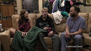 nova maverick's long hair hides her humiliation in the hospital, with gaping ass close-ups