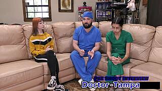 i roleplayed as the nurse in florida, hairless and shaved, caring for the patient in latex