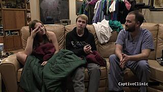 nova maverick's long hair hides her humiliation in the hospital, with gaping ass close-ups