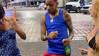 Amateur video leaked, everyone fucking on street without condom, nerd blonde latina pornstar in anal assfucking.