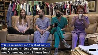 nova maverick's long hair hides her humiliation in the hospital, with gaping ass close-ups