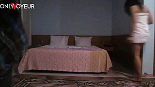 homemade voyeur video of couple moaning and riding after party in hotel, horny chick blowing and fucking passionately