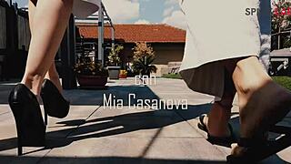 first time in swinger club - public sex and blowjob 😘