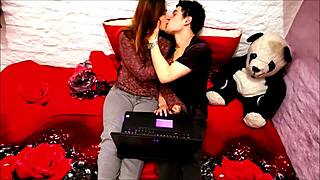 I kiss my hot brunette best friend while riding in homemade missionary sex with orgasm