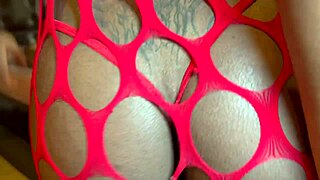 skinny latina with small waist talks dirty as two huge cocks fuck her big ass!