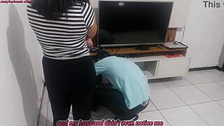 housewife complains: 'husband didn't see my new lingerie,' shows technician.