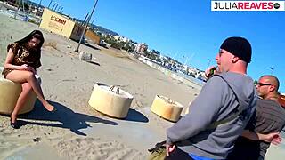 i feel extreme shocks during anal and pussy fucking on beach