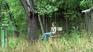 18 twink jerking in car for public fun