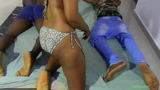 Everyone woke up to join the sweet fuck with big black cock!