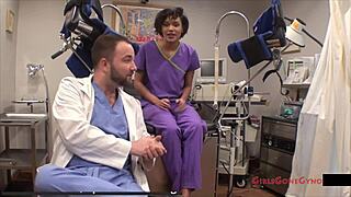 Jackie Banes, are you giving that second opinion as the nurse in latex gloves, spreading for the patient in the hospital?