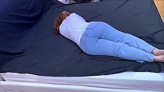 Stepmom Forgot To Take Off Her Jeans And Stepson Helped Her