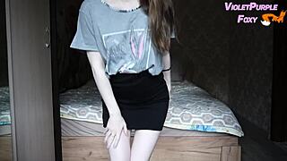 virgin student does acrobatic play after school