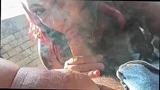 Brazilian Pornstar Plays With Giant Dick In Car On Public Road Outdoor