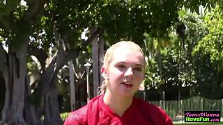 real teen faces get spunked at party blowjob session