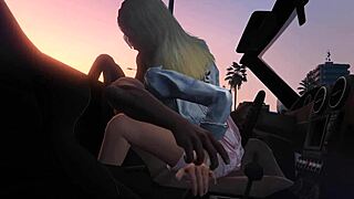 franklin gets hooker service in gta 5 car