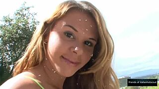 Beautiful teen bent over doggystyle