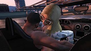 franklin gets hooker service in gta 5 car