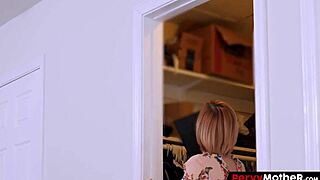 Nosy Mommy Cums Watching Her Boy Jerk Off