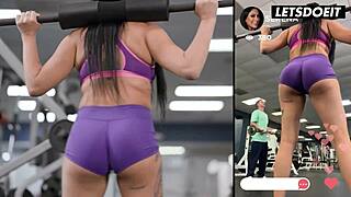 Gym Sluts Seduce Skinny Guy into Intense Threesome Fucking