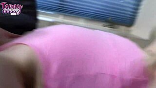 Mr. Brogan Pounds Celestina Bloom's Tight Pussy Hole