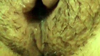 Hey, hairy pussy masturbates, I penetrate and cum inside, then shave her completely 😏