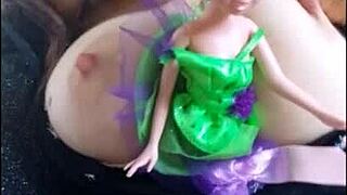 plastic doll falls in love with little girl