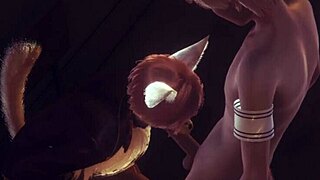 why does the fox give blowjob to the boy in furry yaoi anime?