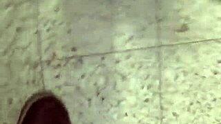 Piss and mini wank at diy store