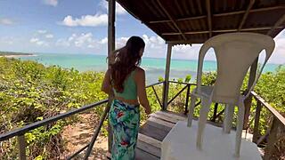 fui flagrada transando - anal a beira mar - boquete em p�blico - compilado amador