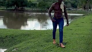 Can this hotwife handle a monster bbc creampie on the farm?