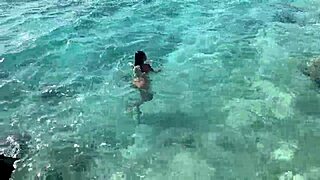 Monika Fox halts tour bus for nude sea swim