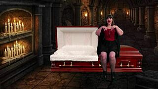 Granny Vampyra Pegs, Sucks Cock, Drinks Cum Like A Vampire?