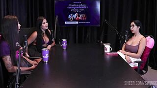 Busty Stepmom With Big Tits And Ass Gets Blowjob From Brunette MILF Pornstar POV!