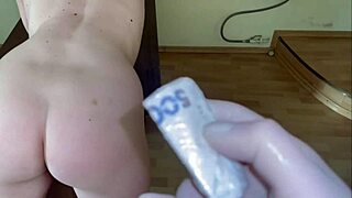 full strip search and holes search spanking by guard in prison roleplay humiliation.