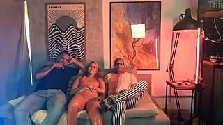 behind the scenes latina double penetration