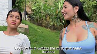 Workout Routine Turns Into Hot Sex With Tattooed Latina Dilan Clavijo